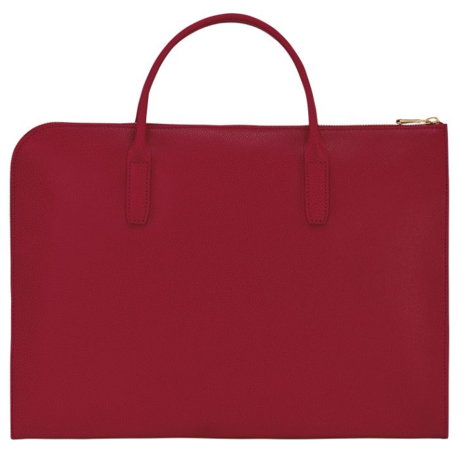 Men's Longchamp Le Foulonné S Document Holders Red | 24LHFZVOK