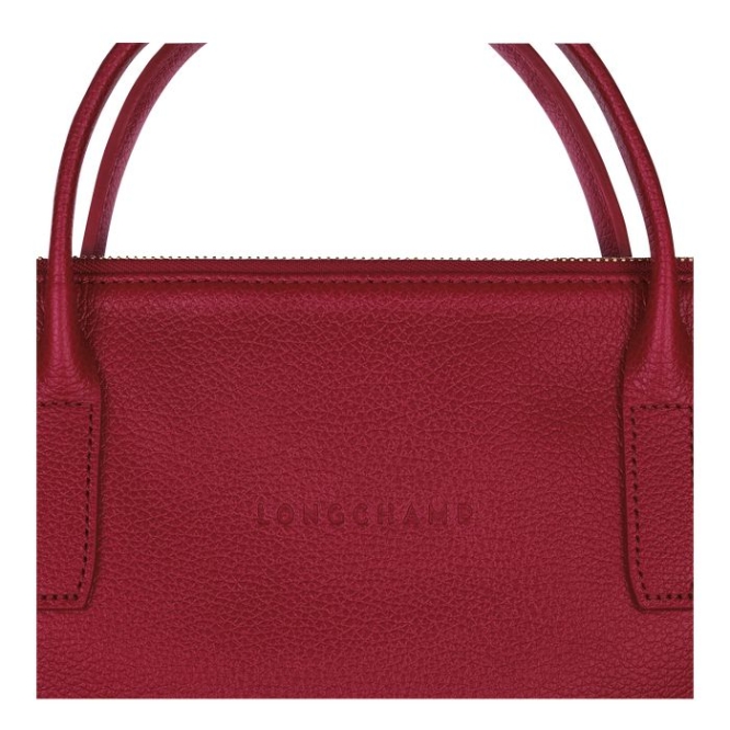 Men's Longchamp Le Foulonné S Document Holders Red | 24LHFZVOK