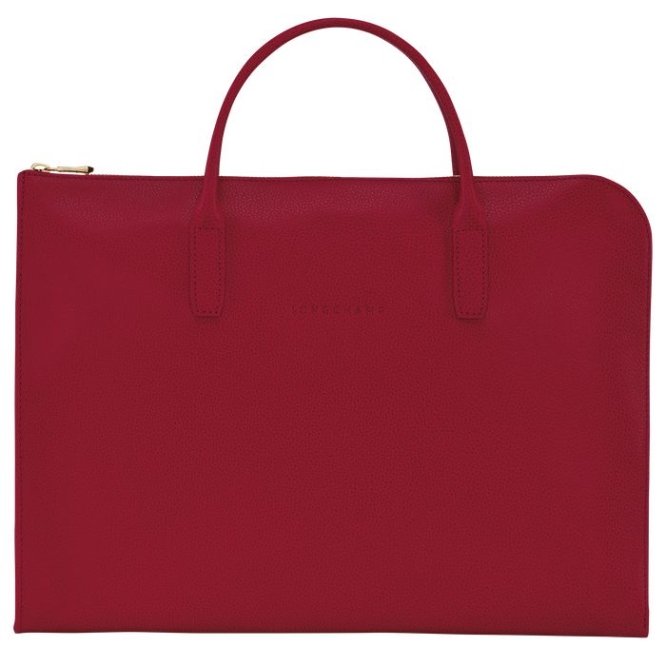 Men\'s Longchamp Le Foulonné S Document Holders Red | 24LHFZVOK