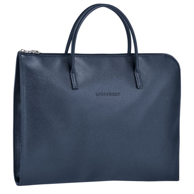 Men's Longchamp Le Foulonné S Document Holders Navy | 60UECLNYG