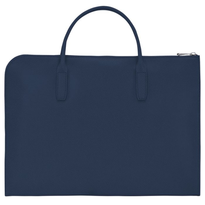 Men's Longchamp Le Foulonné S Document Holders Navy | 60UECLNYG