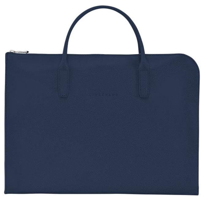 Men\'s Longchamp Le Foulonné S Document Holders Navy | 60UECLNYG