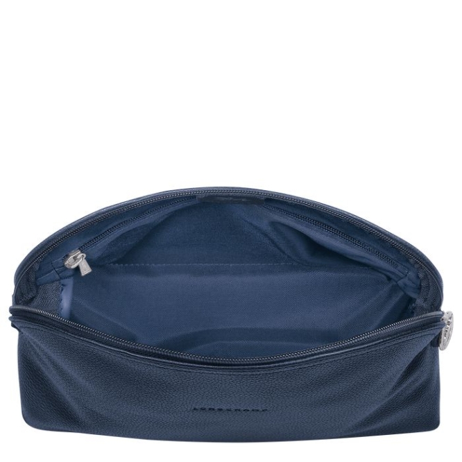 Men's Longchamp Le Foulonné Toiletry Bags Navy | 10SPAXYCW