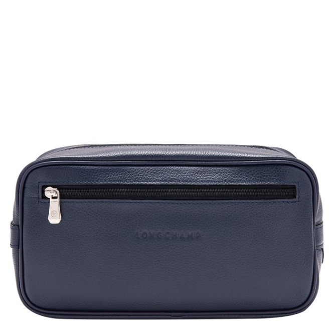 Men\'s Longchamp Le Foulonné Toiletry Bags Navy | 40CAPITGY