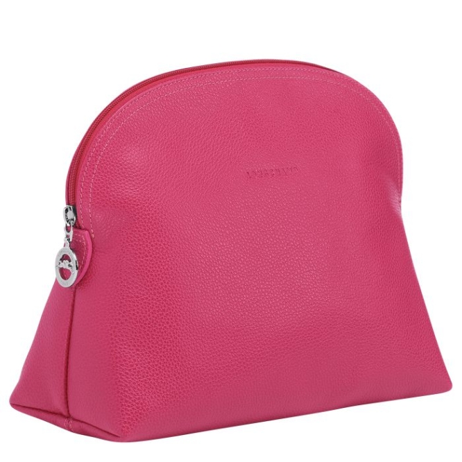 Men's Longchamp Le Foulonné Toiletry Bags Pink | 53IHQAFRY