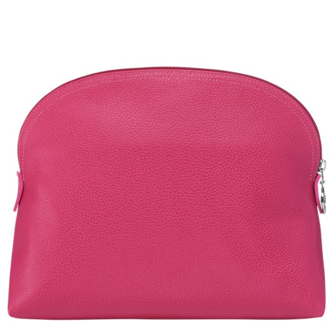 Men's Longchamp Le Foulonné Toiletry Bags Pink | 53IHQAFRY