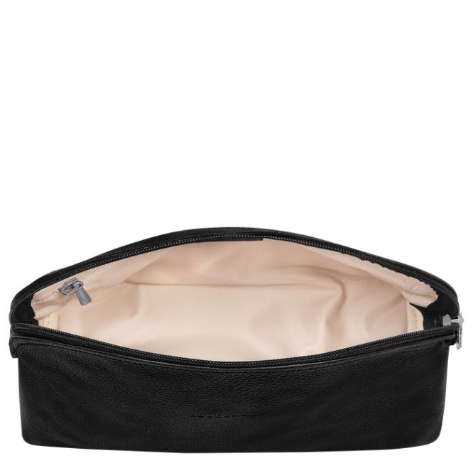 Men's Longchamp Le Foulonné Toiletry Bags Black | 56KESRVJD