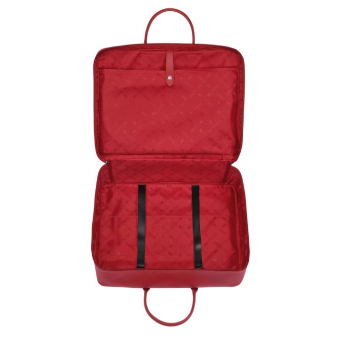 Men's Longchamp Le Foulonné Travel Bags Red | 91EJYCMRN