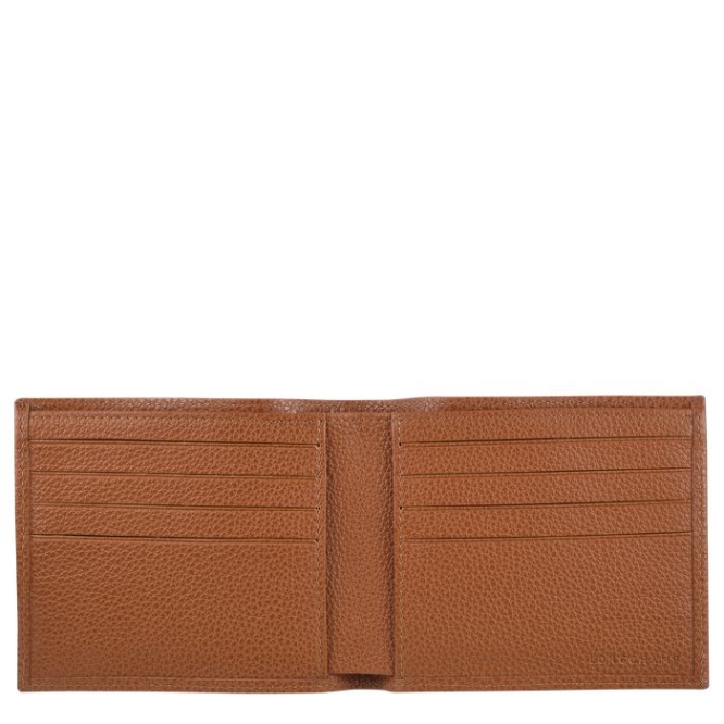 Men's Longchamp Le Foulonné Wallets Brown | 05ILFOHZA