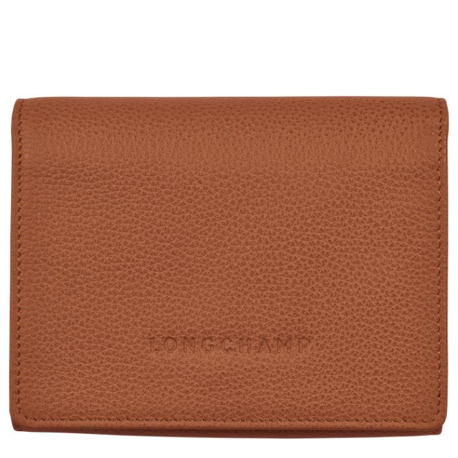 Men\'s Longchamp Le Foulonné Wallets Brown | 36GIPROJK