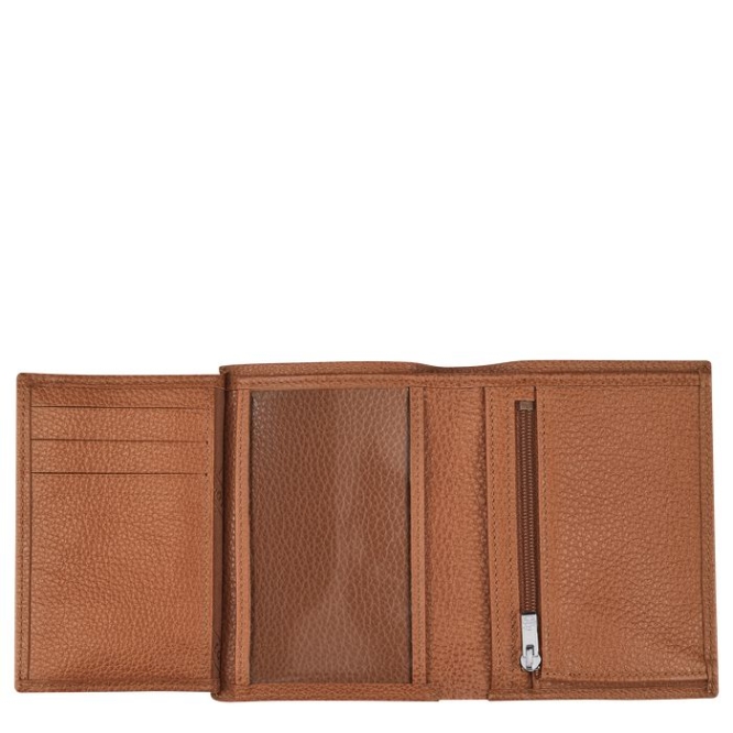 Men's Longchamp Le Foulonné Wallets Brown | 71ILKVAWB