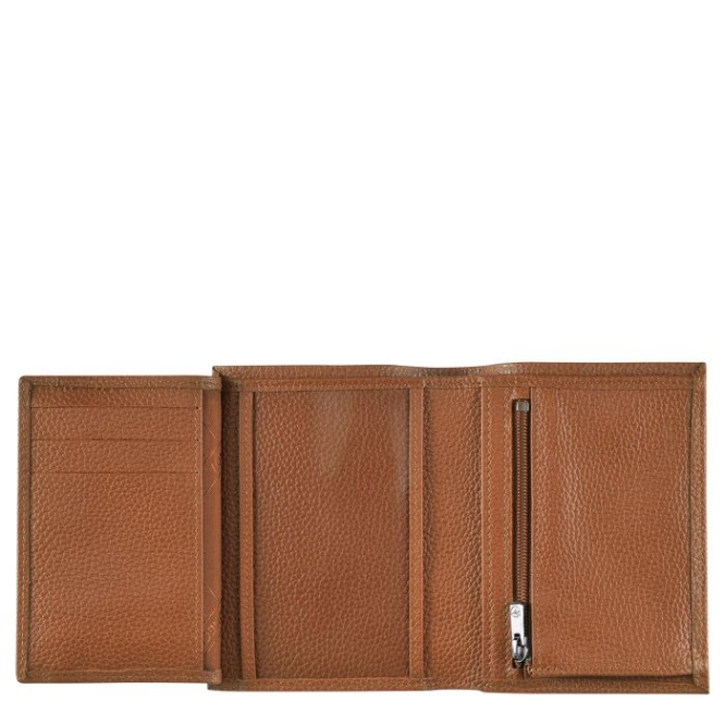 Men's Longchamp Le Foulonné Wallets Brown | 71ILKVAWB