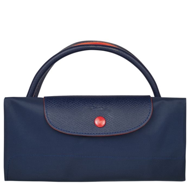 Men's Longchamp Le Pliage Club L Travel Bags Navy | 34KBYCZIL