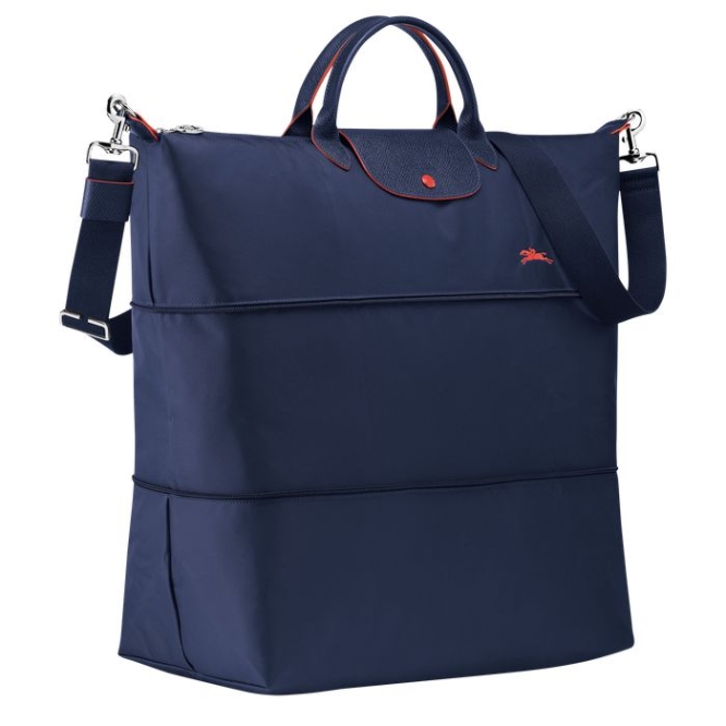 Men's Longchamp Le Pliage Club Travel Bags Navy | 09VRLOPJS