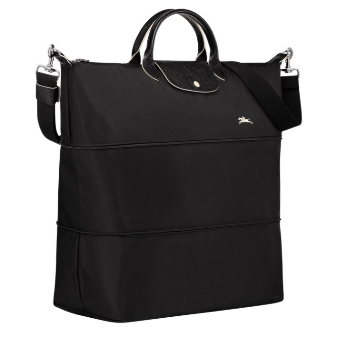 Men's Longchamp Le Pliage Club Travel Bags Black | 53TWBDHGS