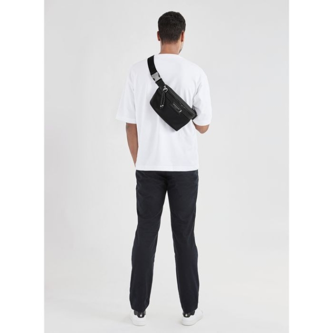 Men's Longchamp Le Pliage Energy Belt Bags Black | 92KLUJCDM