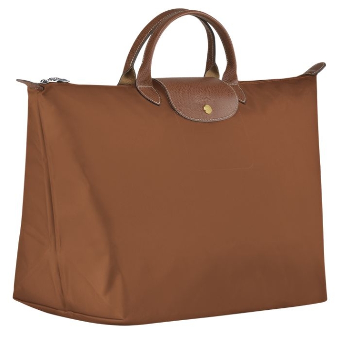 Men's Longchamp Le Pliage L Travel Bags Brown | 10HZIFOWY