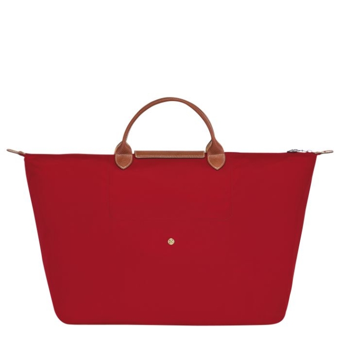 Men's Longchamp Le Pliage L Travel Bags Red | 62HVBLAJY