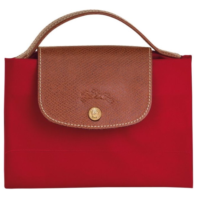 Men's Longchamp Le Pliage Original S Document Holders Red | 41KHWBOMP