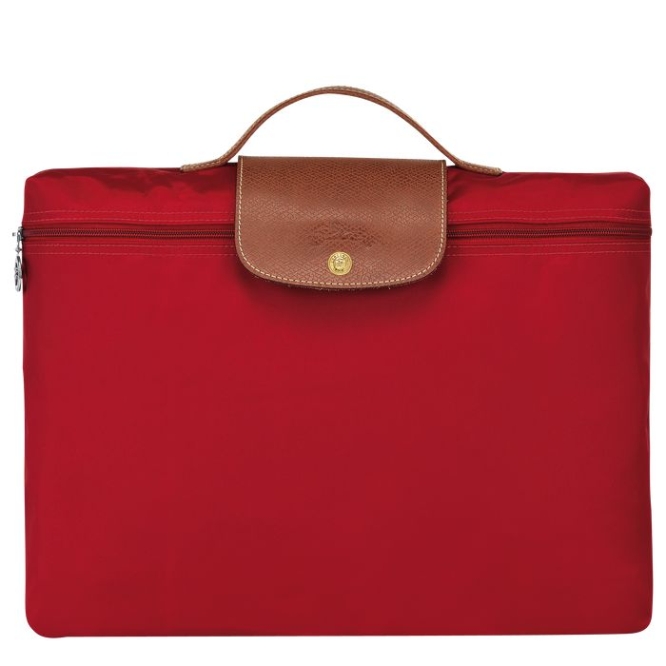 Men\'s Longchamp Le Pliage Original S Document Holders Red | 41KHWBOMP