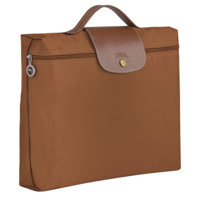 Men's Longchamp Le Pliage Original S Document Holders Brown | 67YKUQPTD