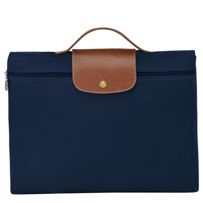 Men\'s Longchamp Le Pliage Original S Document Holders Navy | 85QZUNEHD