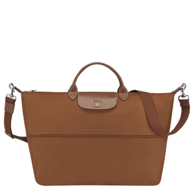 Men's Longchamp Le Pliage Travel Bags Brown | 70OUBYWLS