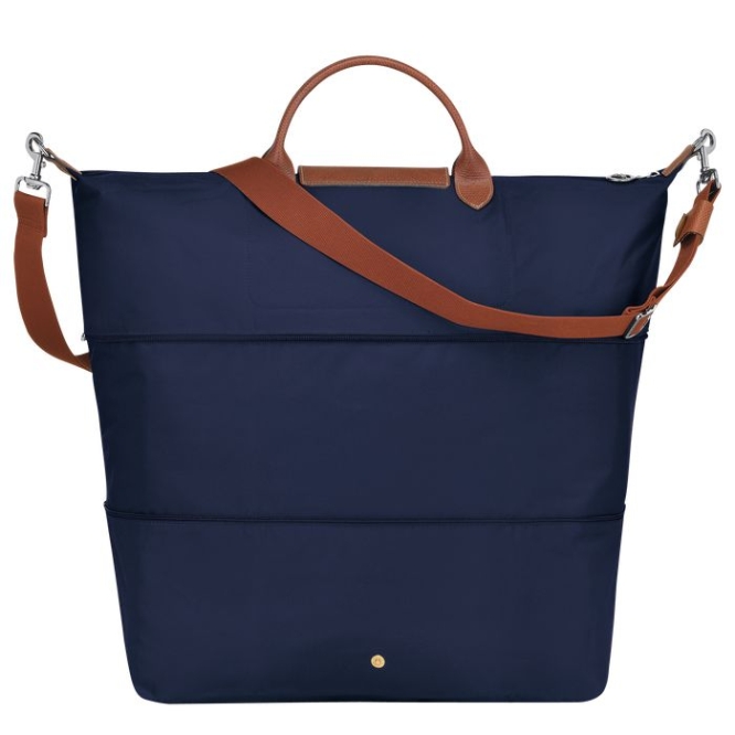 Men's Longchamp Le Pliage Travel Bags Navy | 76WRJAZGY