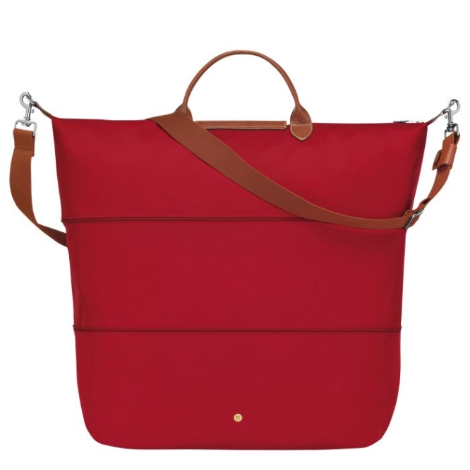 Men's Longchamp Le Pliage Travel Bags Red | 58LVXRSHQ