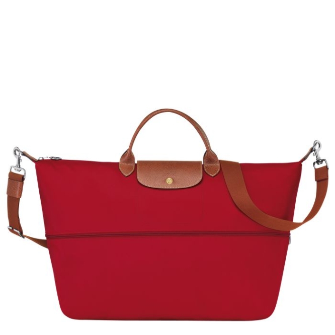 Men's Longchamp Le Pliage Travel Bags Red | 58LVXRSHQ