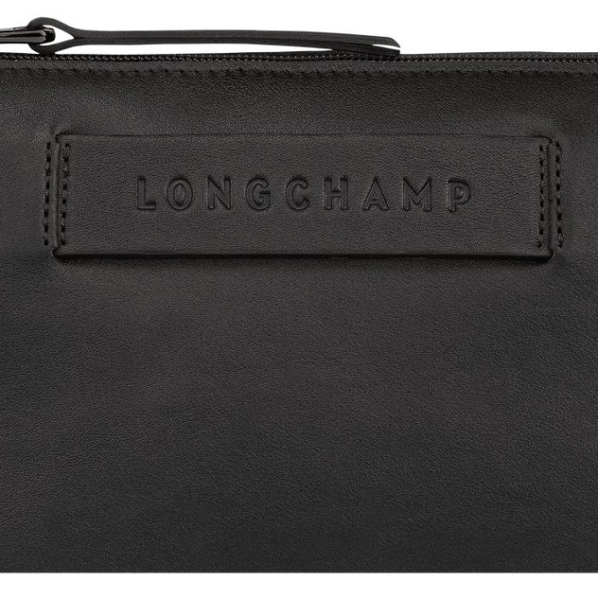 Women's Longchamp 3D Crossbody Bags Black | 89XNPQAOH