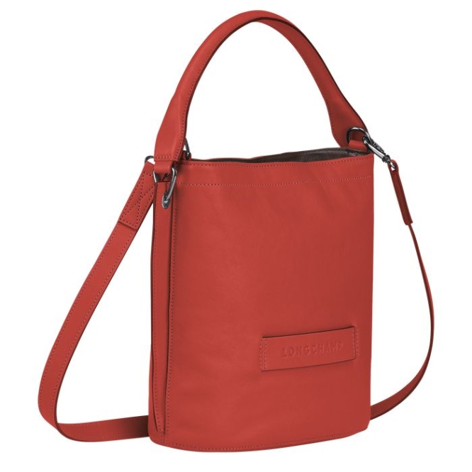 Women's Longchamp 3D Crossbody Bags Red | 95UMCJILW