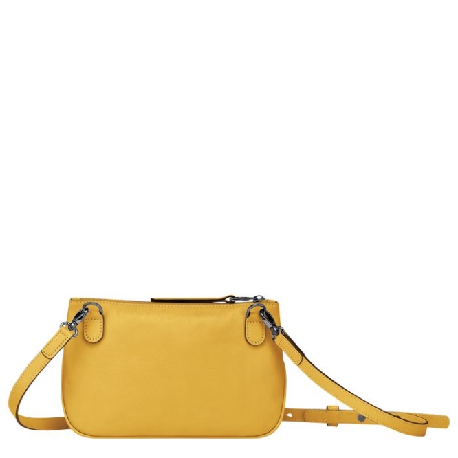 Women's Longchamp 3D Crossbody Bags Yellow | 68NBWLRPJ