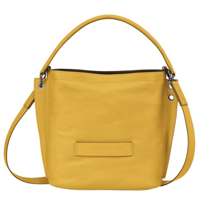 Women\'s Longchamp 3D Crossbody Bags Yellow | 79XBCOAUI