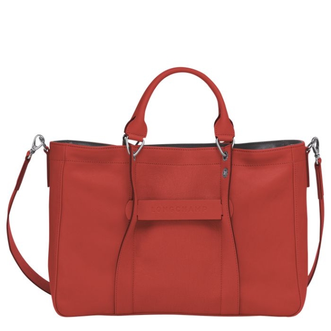 Women\'s Longchamp 3D M Top-handle Bags Red | 09ORALJMG