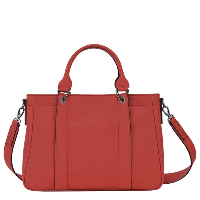 Women's Longchamp 3D S Top-handle Bags Red | 35JRQBMDV