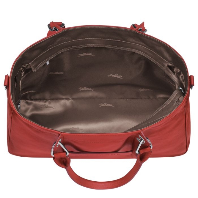 Women's Longchamp 3D S Top-handle Bags Red | 35JRQBMDV