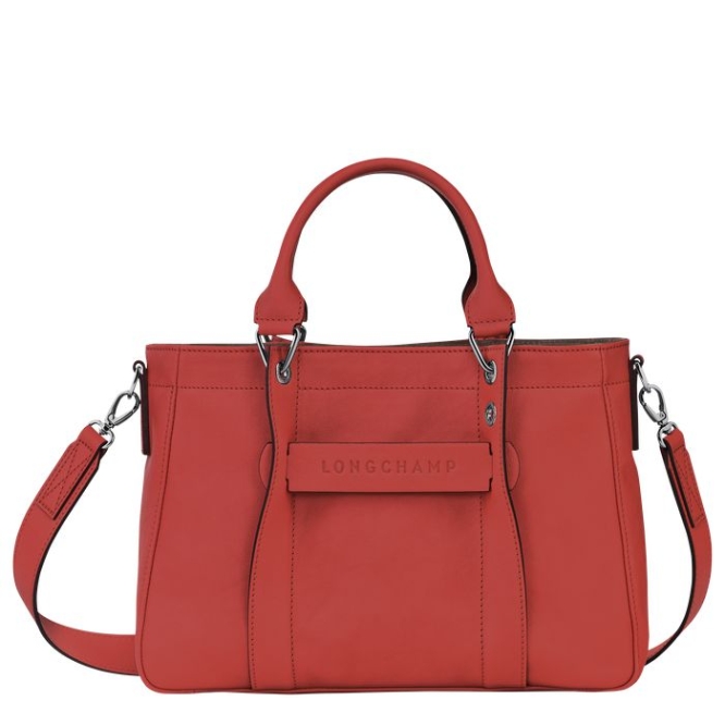 Women\'s Longchamp 3D S Top-handle Bags Red | 35JRQBMDV