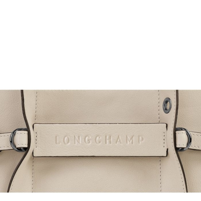 Women's Longchamp 3D Sangle S Top-handle Bags Beige | 37ALOQEJG