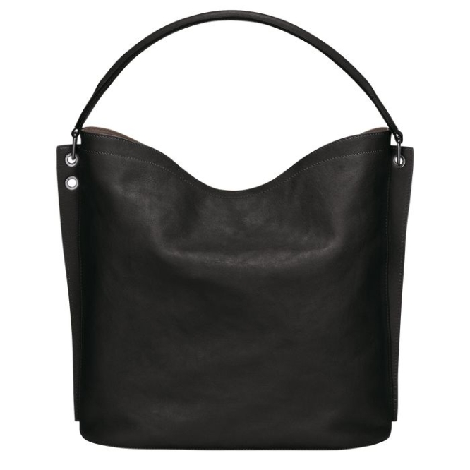 Women's Longchamp 3D Shoulder Bags Black | 06URJYWNT