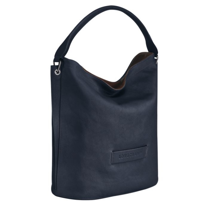 Women's Longchamp 3D Shoulder Bags Blue | 98QVNWYRF