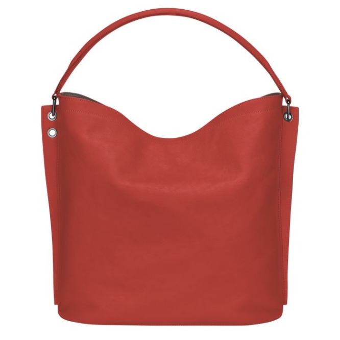 Women's Longchamp 3D Shoulder Bags Red | 06ULOJTGP