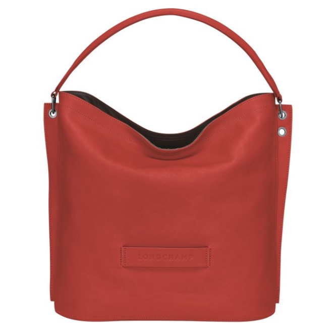 Women\'s Longchamp 3D Shoulder Bags Red | 06ULOJTGP