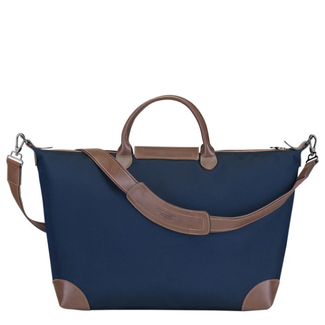 Women's Longchamp Boxford L Travel Bags Navy | 10THKCQSM