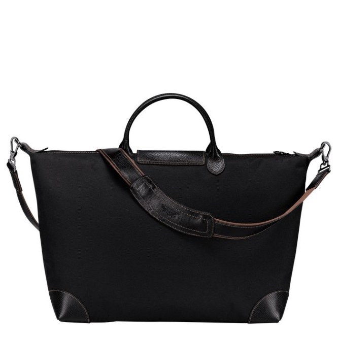 Women's Longchamp Boxford L Travel Bags Black | 10YKNRECT