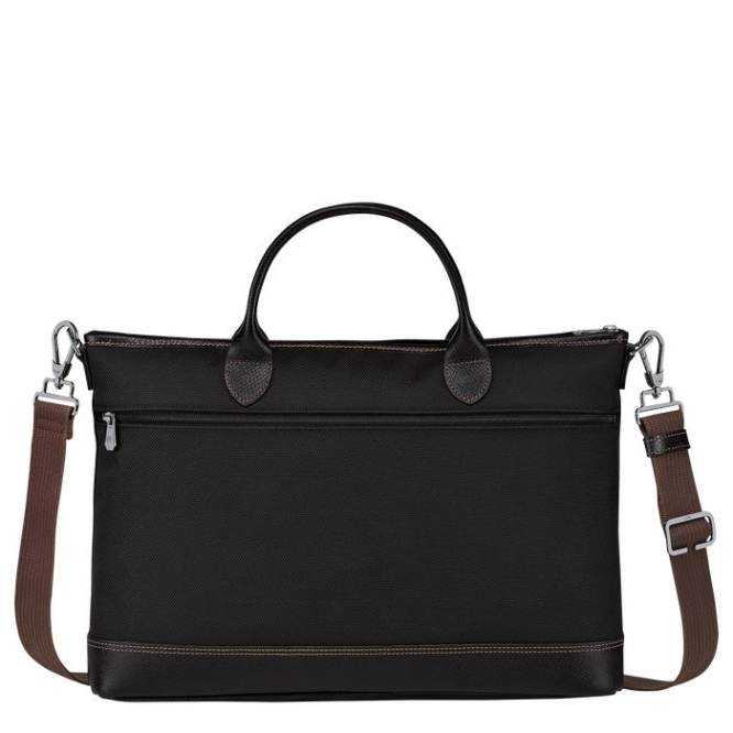 Women's Longchamp Boxford S Document Holders Black | 07WYHXCIF