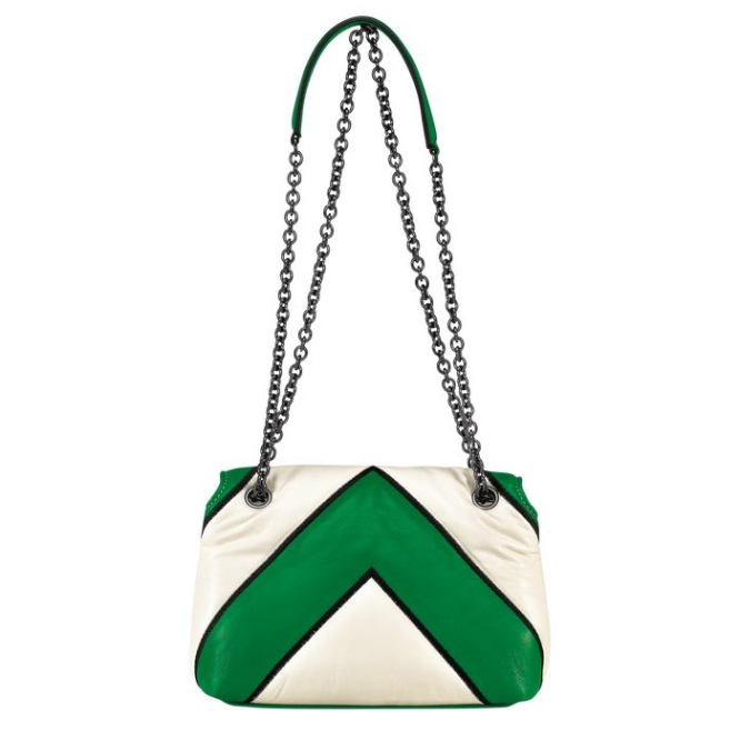 Women's Longchamp Brioche Losange S Crossbody Bags Green | 85JUNDISQ