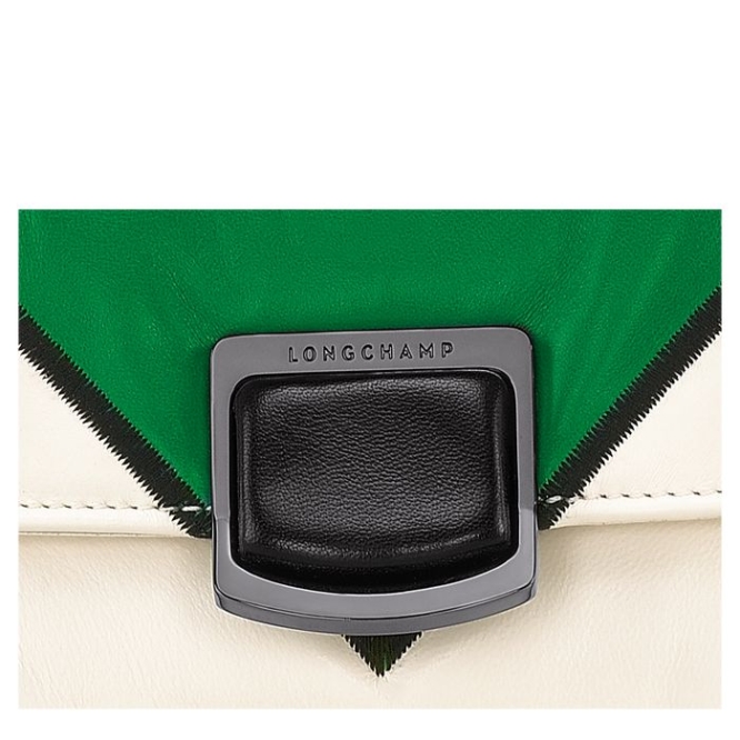 Women's Longchamp Brioche Losange S Crossbody Bags Green | 85JUNDISQ