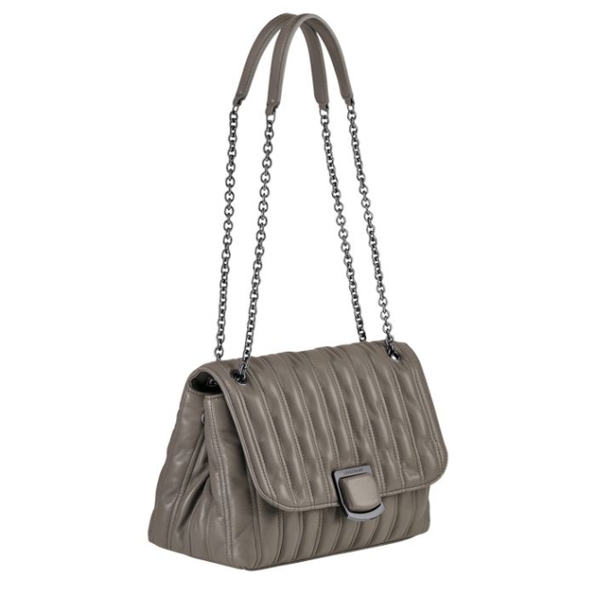 Women's Longchamp Brioche M Crossbody Bags Grey | 41OJPIFYW