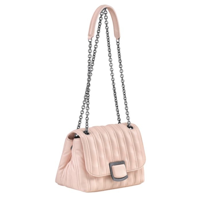 Women's Longchamp Brioche S Crossbody Bags Light Pink | 20BGLUSHR